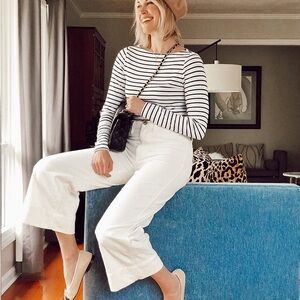 Madewell Emmett Wide Leg crop pants